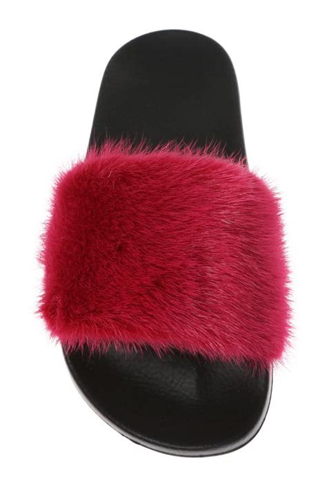 fur givenchy slides|givenchy slides size 35.